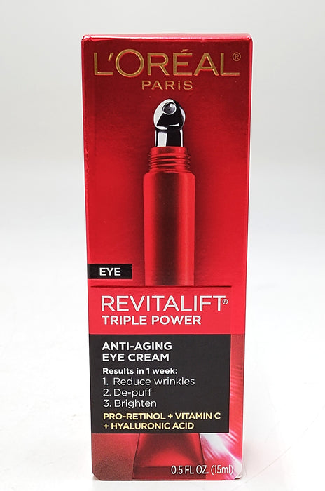 L'Oreal Paris Revitalift Triple Power Eye Cream - 0.5 fl oz