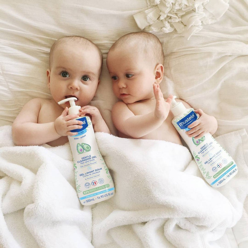 Mustela Gentle Cleansing Gel Baby Body Wash and Baby Shampoo - 16.9 fl oz