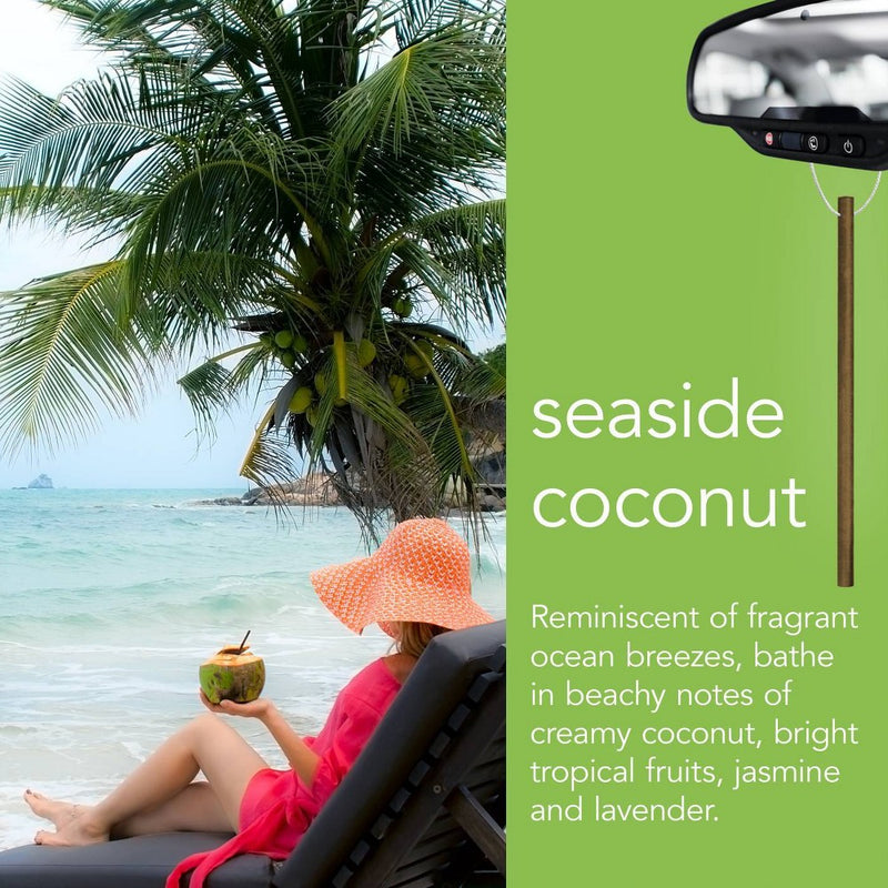 Enviroscent 3pc Car Air Freshener Seaside Coconut