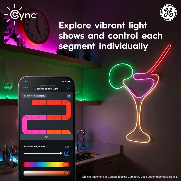GE 16' Cync Dynamic Effects Indoor Light Strip