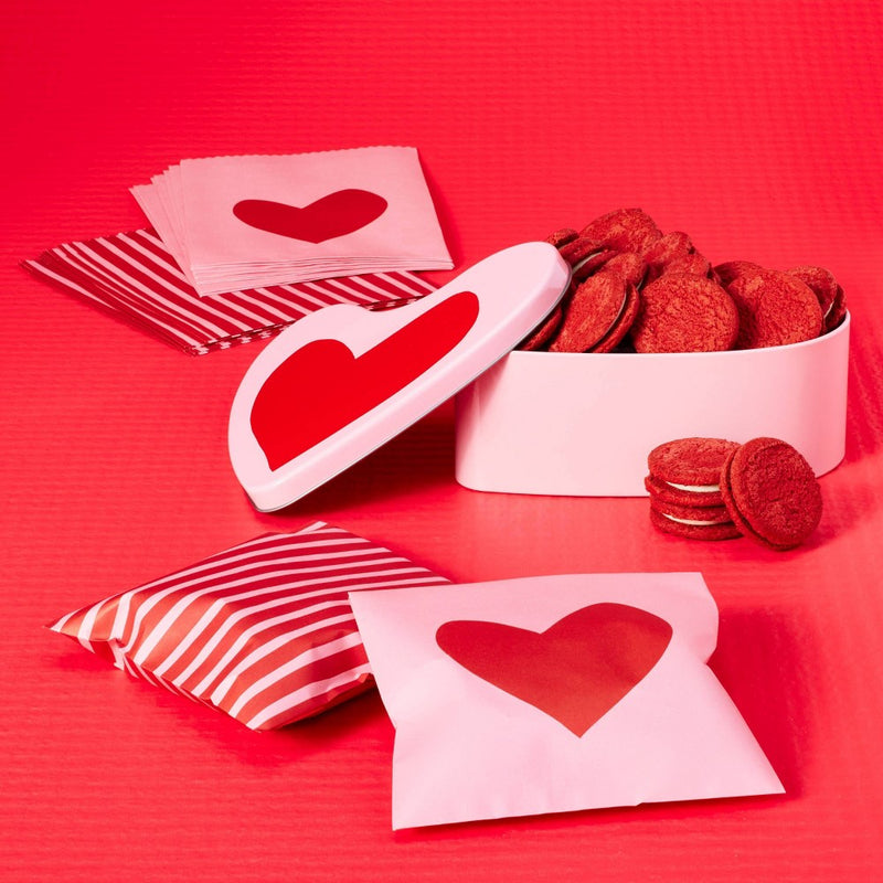 20ct Paper Treat Bags Red/Pink - Spritz
