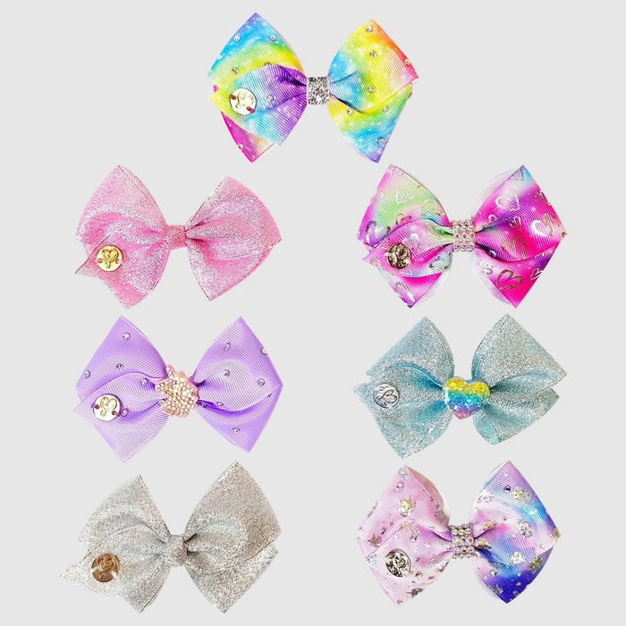 Girls' JoJo Siwa 7pk Hair Clip Bow Set