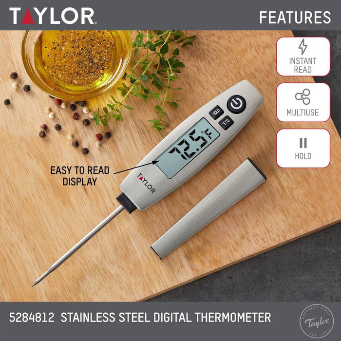 Taylor Pen Style Digital Kitchen Meat Cooking Thermometer Stainless