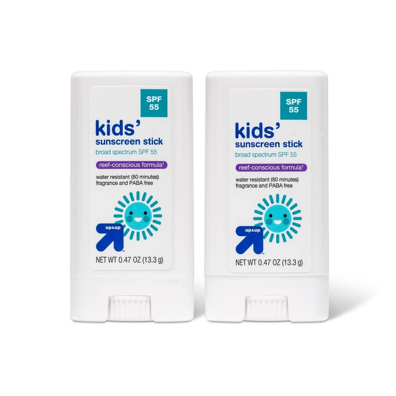 Kid's Sport Sunscreen Stick - SPF 55 - 0.47oz/2pk - up & up
