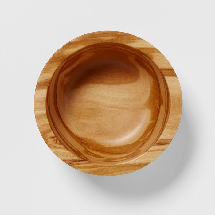 3.4oz Olivewood Serving Bowl - Threshold