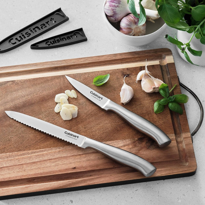 Cuisinart Classic 4pc Stainless Steel Utility Paring Knife Set with Blade Guards Silver