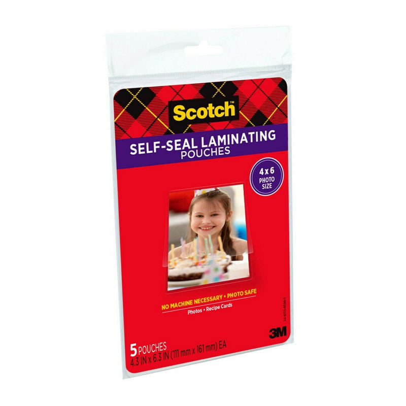 5Ct Scotch Self Seal 4X6 Photo Sz