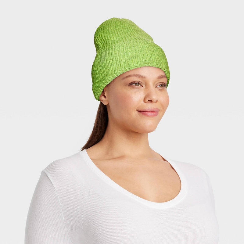 Knit Beanie - Universal Thread Lime Green