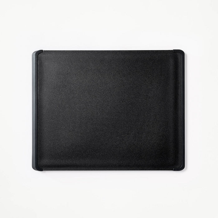 2pc Nonslip Recycled Poly Cutting Board Set Black - Figmint