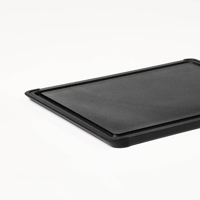 2pc Nonslip Recycled Poly Cutting Board Set Black - Figmint
