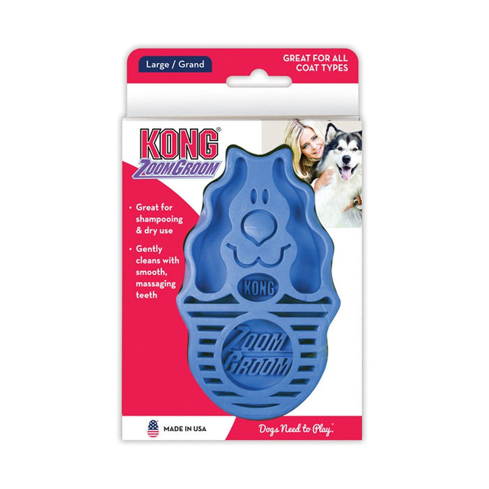 KONG Zoom Groom Boysenberry Dog Grooming Tool