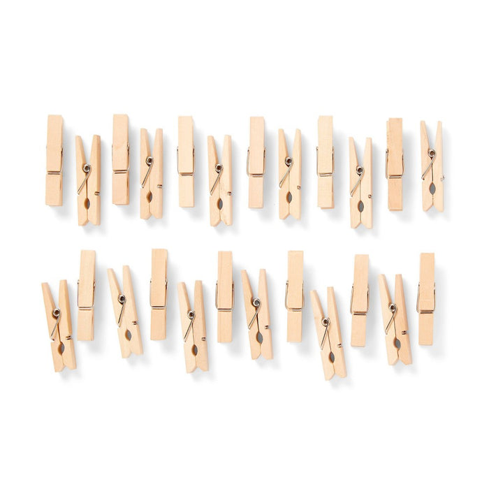 40ct Wood Clothespins Natural - Mondo Llama