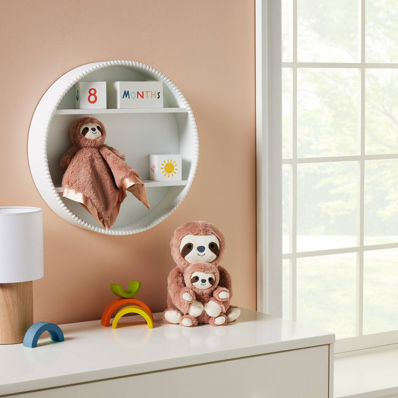 Brown Sloth Plush Animal with Mini Plush - 2pk - Cloud Island