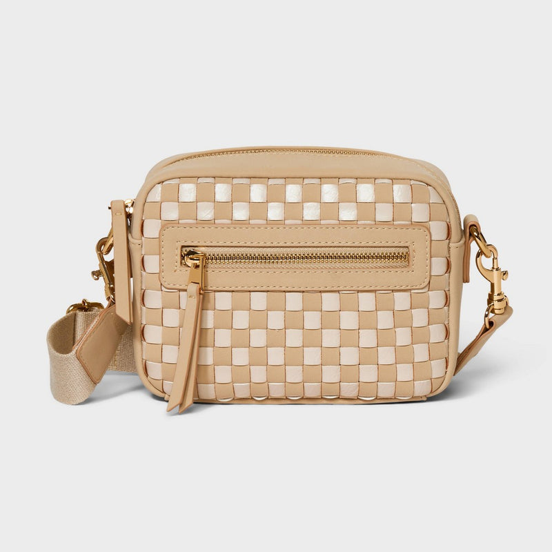 Camera Crossbody Bag - Universal Thread Brown/White