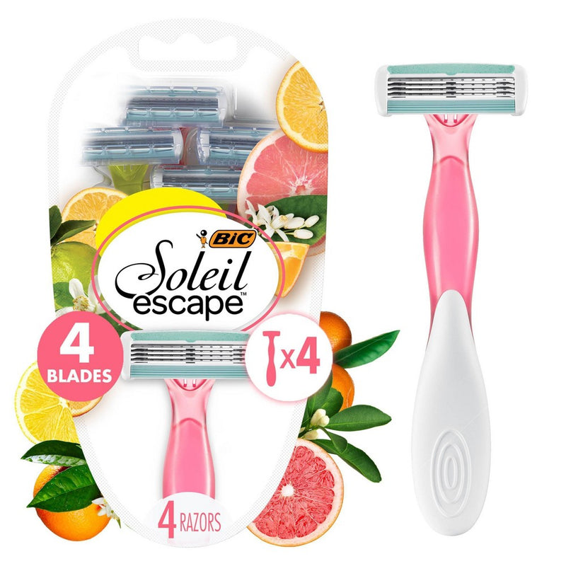 BIC Soleil Escape Citrust 4-Blade Women's Disposable Razor - 4ct
