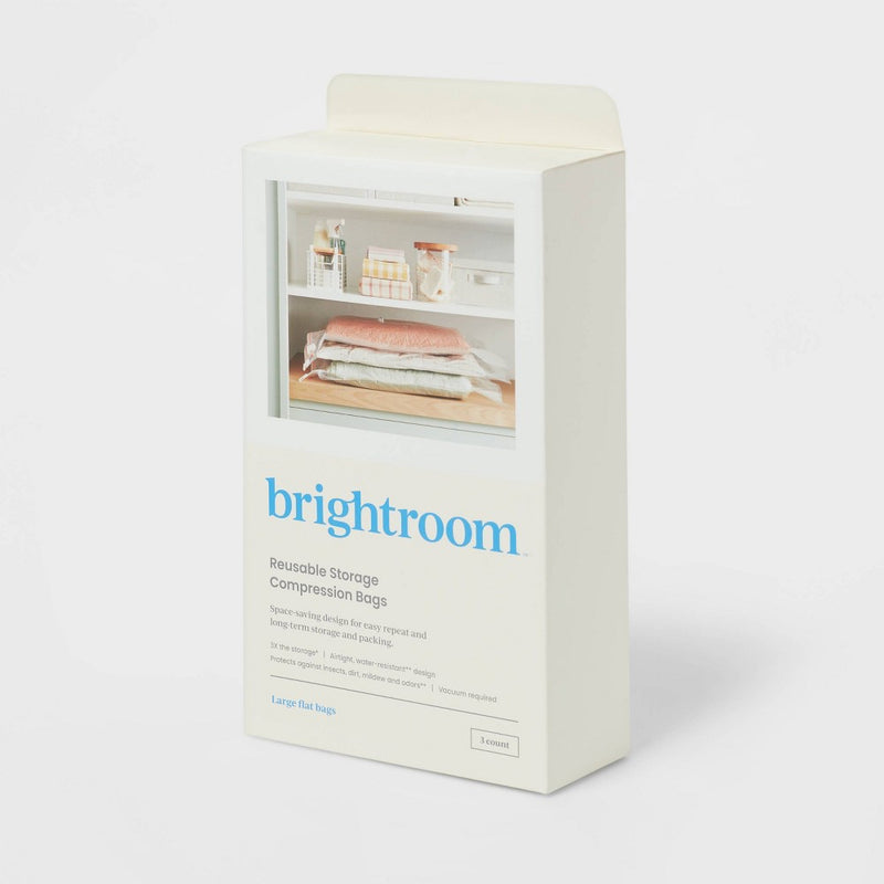 Large 3pc Compression Bags Clear - Brightroom