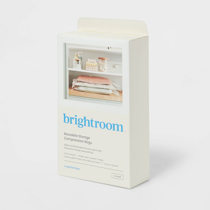 Large 3pc Compression Bags Clear - Brightroom
