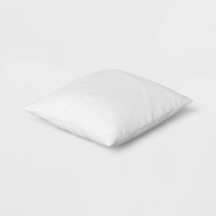 Feather Filled Square Throw Pillow White - Threshold