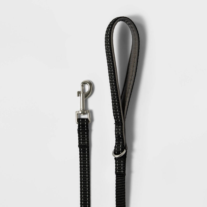 Comfort Reflective Dog Leash - Black - XS/S - Boots & Barkley