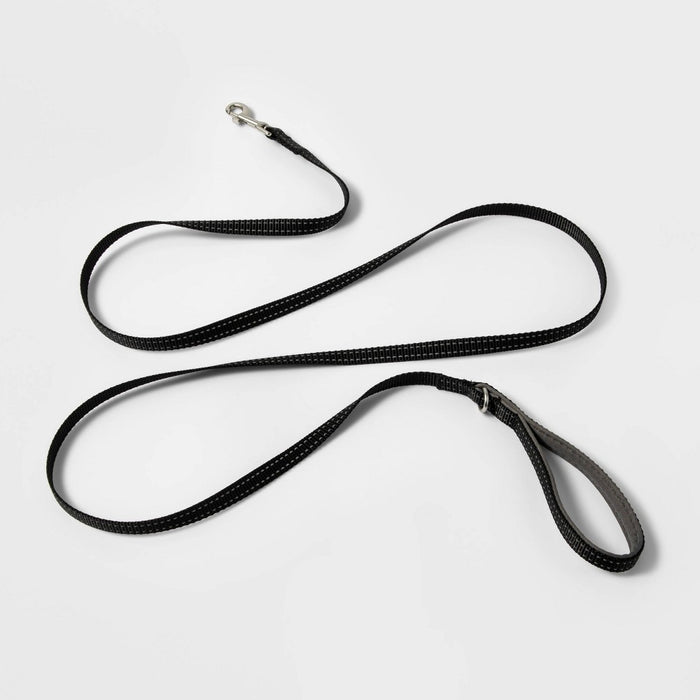Comfort Reflective Dog Leash - Black - XS/S - Boots & Barkley