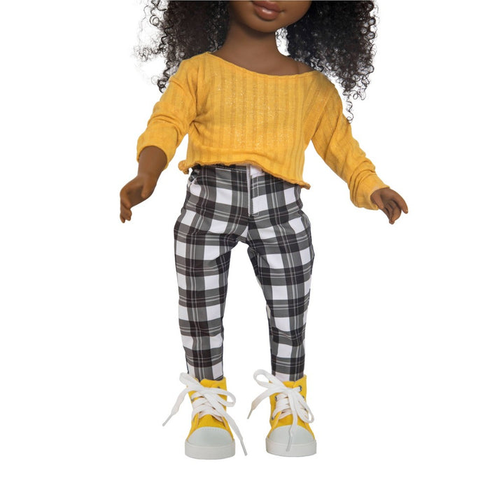 Healthy Roots Fall Plaid Outfit for Dolls