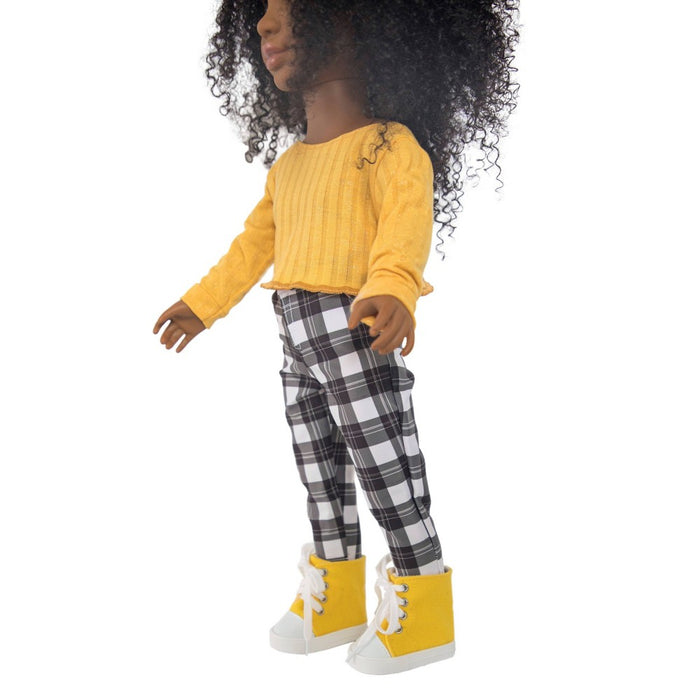 Healthy Roots Fall Plaid Outfit for Dolls