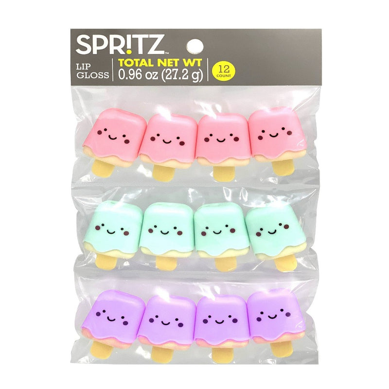 12pk Popsicle Lip Gloss - Spritz