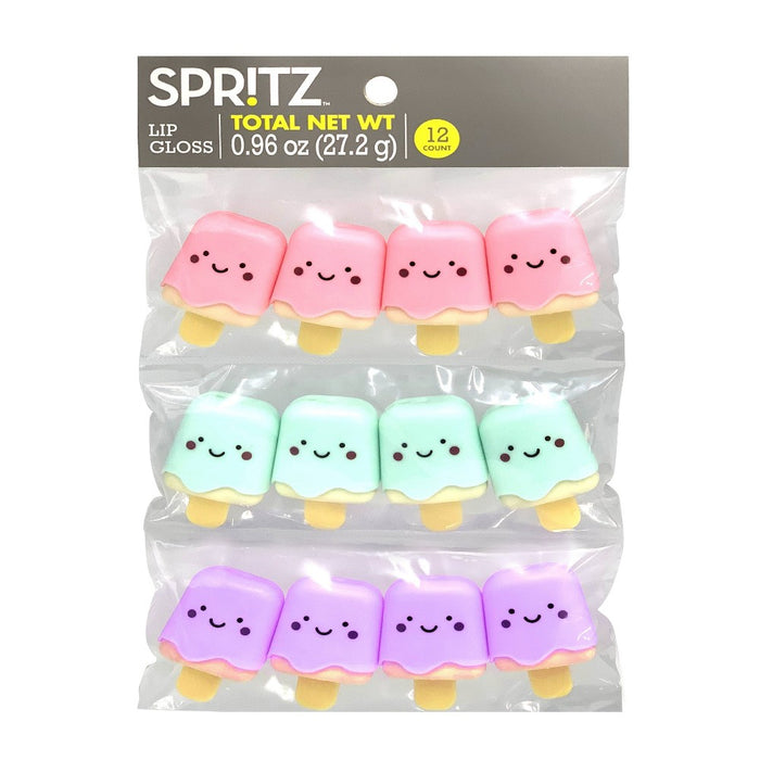 12pk Popsicle Lip Gloss - Spritz