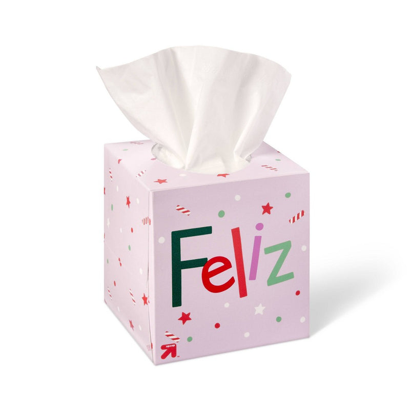 Holiday Ultra Soft Facial Tissue - Merry/Feliz - 65ct - up & up