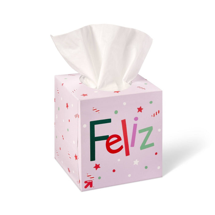 Holiday Ultra Soft Facial Tissue - Merry/Feliz - 65ct - up & up