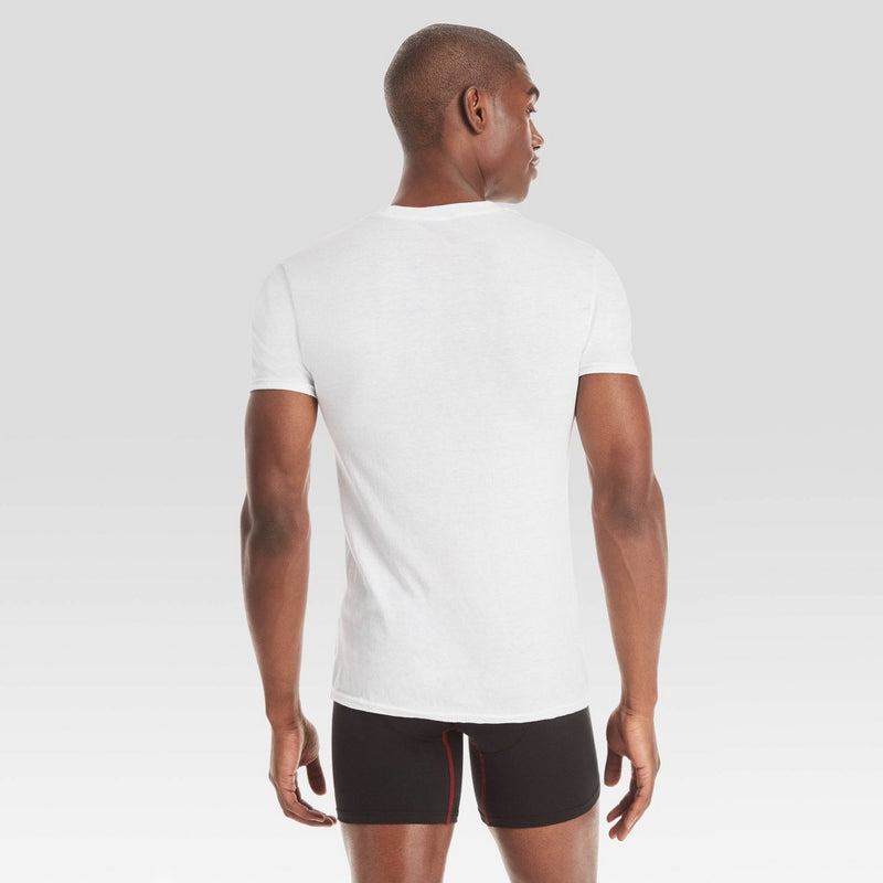 Hanes Men's Premium 5pk Slim Fit Crewneck T-Shirt - White M