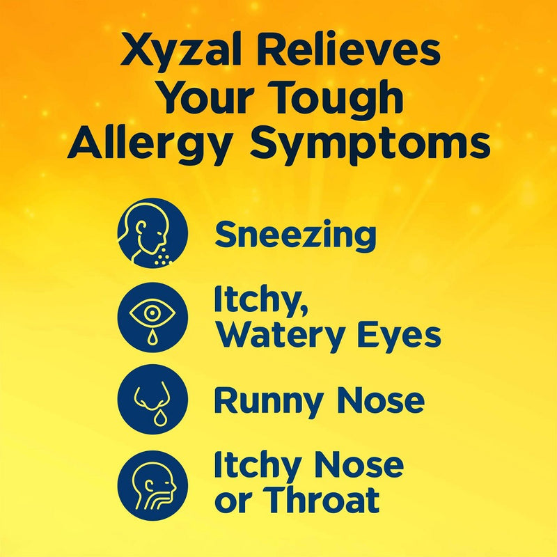 Xyzal Allergy Relief Tablets - Levocetirizine Dihydrochloride - 80ct  EXP 02/2027