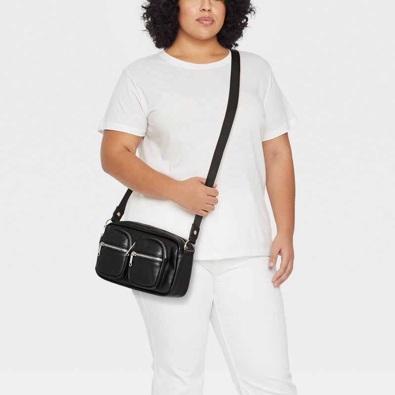 Crossbody Bag with Pockets - Wild Fable Black