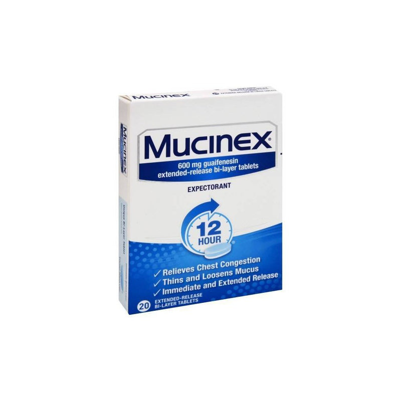 Mucinex 12 Hour Chest Congestion Medicine - Tablets - 20ct