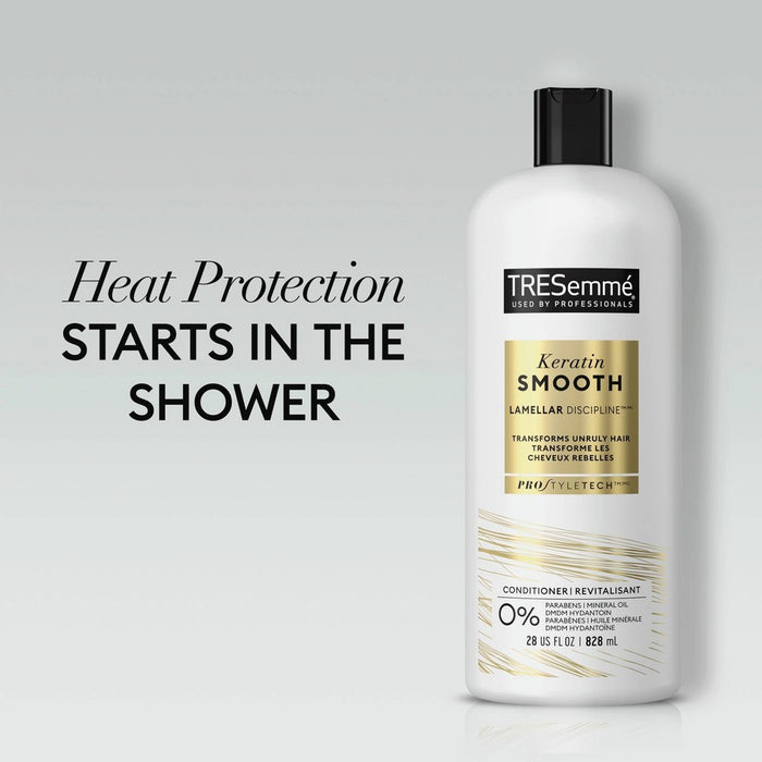 Tresemme Keratin Smooth Formulated with Lamellar-Discipline Conditioner for Frizzy Hair - 28 fl oz