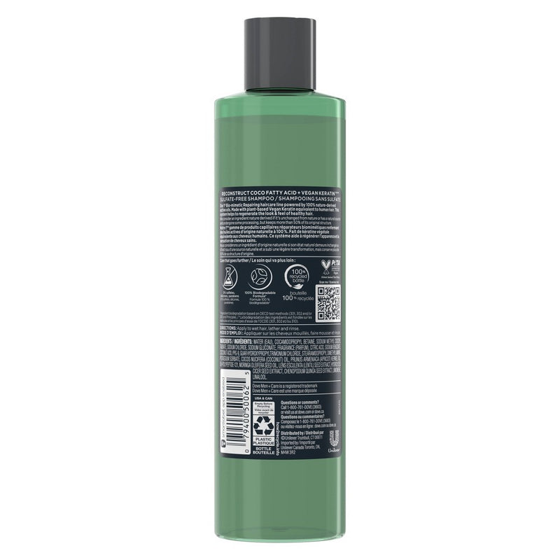 Dove Men+Care Real Reconstruct Sulfate-Free Shampoo - 10 fl oz