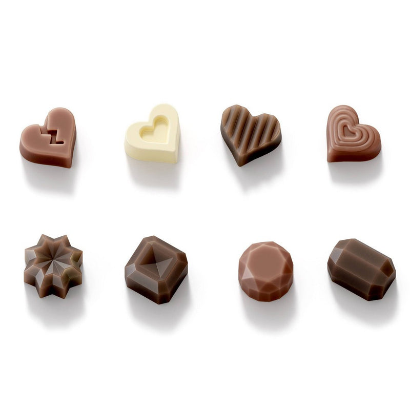 Koji Chocolate Heart & Gem Mold 2pk