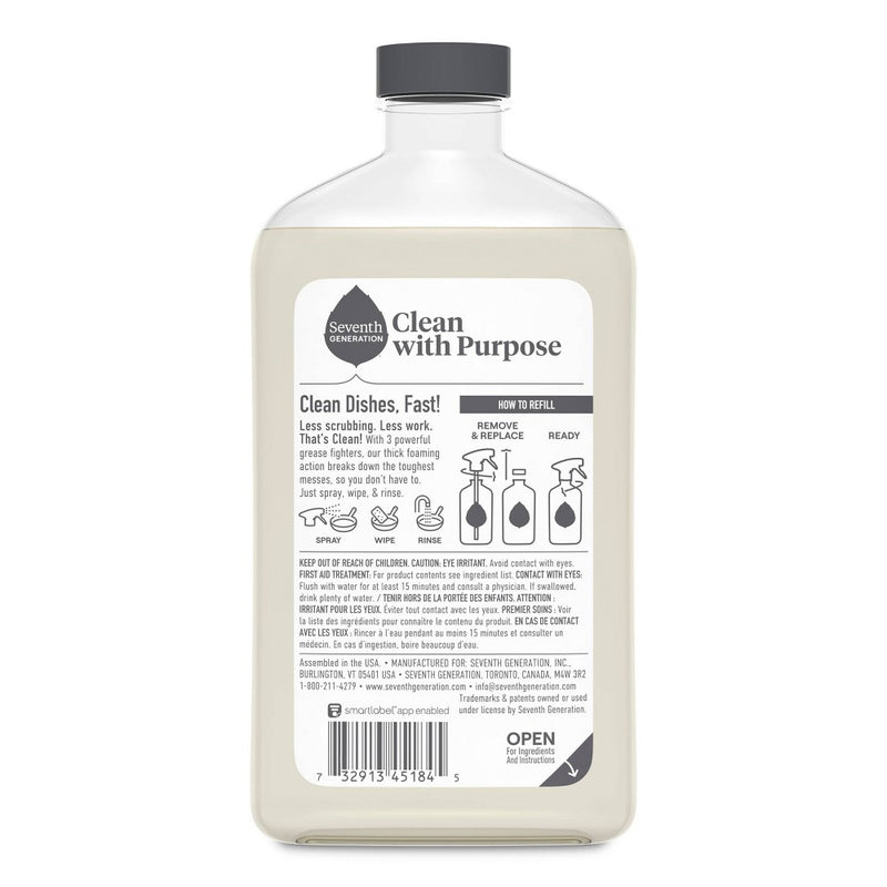 Seventh Generation Honeycrisp Apple Power Plus Foaming Dish Spray Refill - 16 fl oz