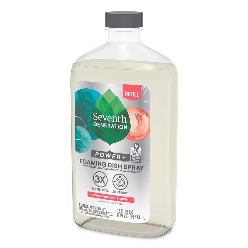 Seventh Generation Honeycrisp Apple Power Plus Foaming Dish Spray Refill - 16 fl oz