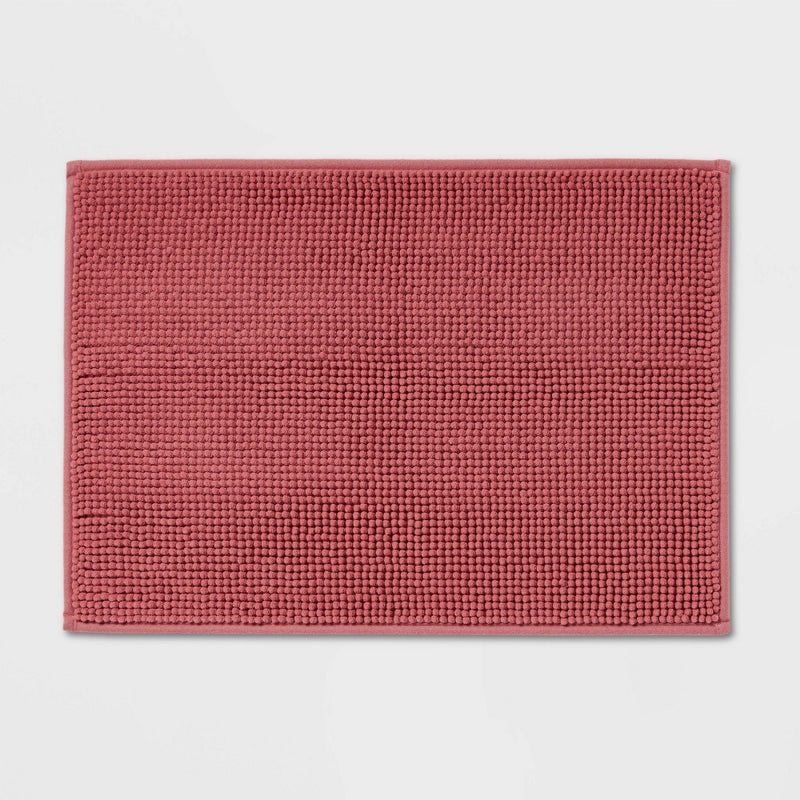 17"x24" Everyday Chenille Bath Rug Pink - Room Essentials