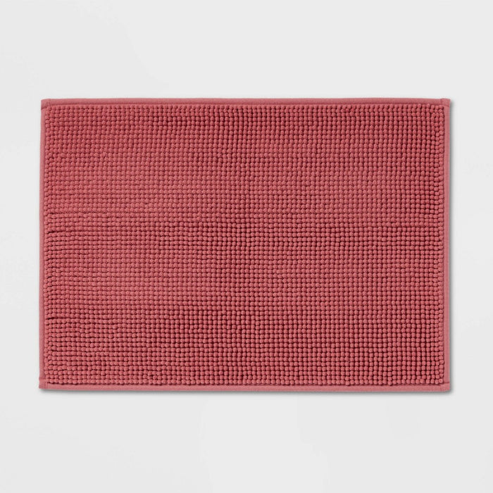 17"x24" Everyday Chenille Bath Rug Pink - Room Essentials