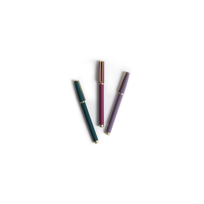 3pk Porous Point Pens - Black Ink - U Brands