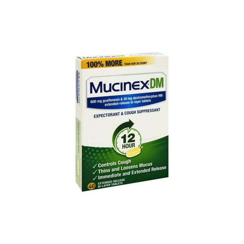 Mucinex DM 12 Hour Cough Medicine - Tablets - 40ct