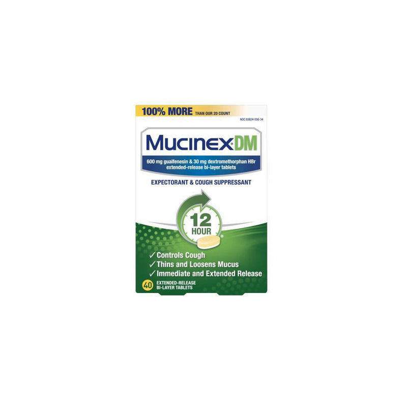 Mucinex DM 12 Hour Cough Medicine - Tablets - 40ct