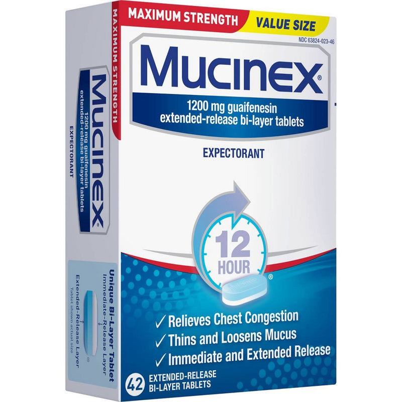 Mucinex Max Strength 12Hour Cough Medicine - Tablets - 42ct