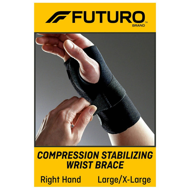 FUTURO Compression Stabilizing Wrist Brace, Right Hand, L/XL
