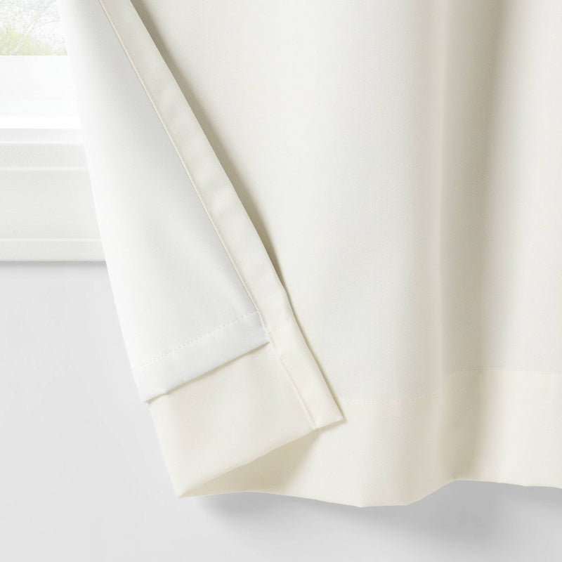 95" Blackout Tie Top Embellished Kids' Panel White with Ties - Pillowfort