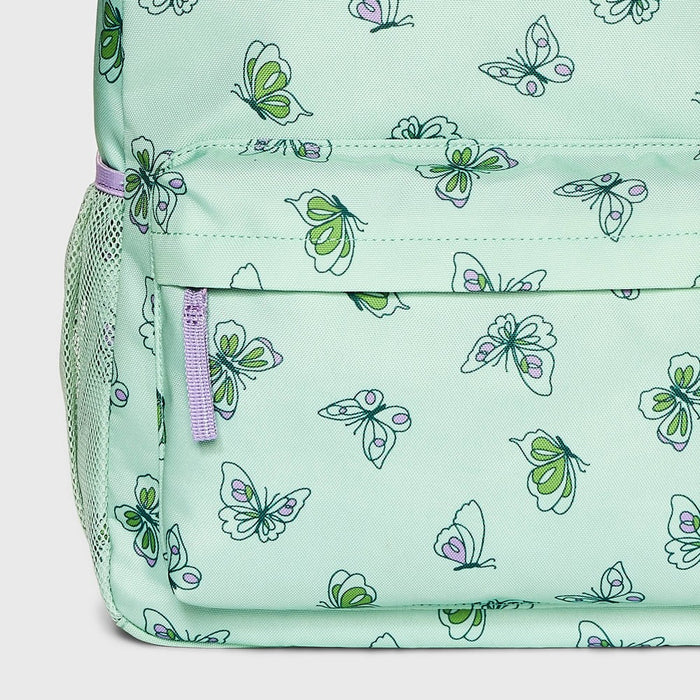 Kids' 16" Butterfly Printed Backpack - Cat & Jack Mint Green