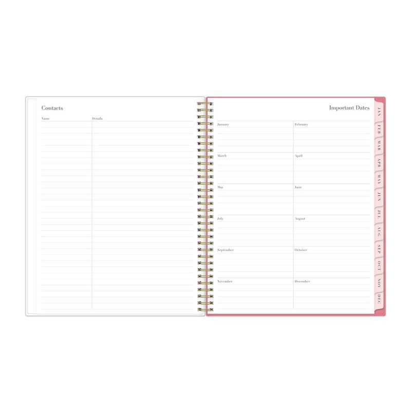 Rachel Parcell 2024 Planner 8.5"x11" Weekly/Monthly Wirebound Emily Pink