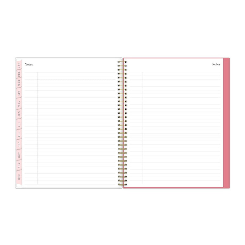 Rachel Parcell 2024 Planner 8.5"x11" Weekly/Monthly Wirebound Emily Pink